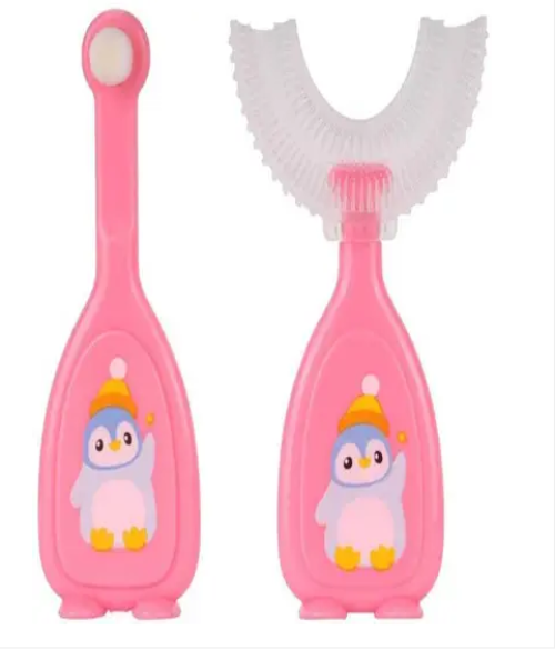 Baby Toothbrush featuring a Food Grade Silicone Head