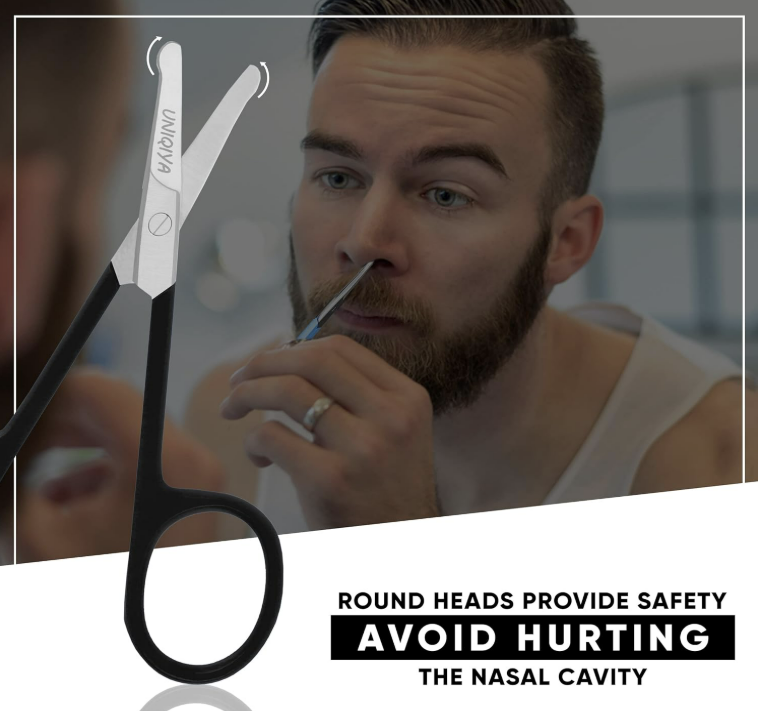 HAIRLINE Rounded Tip Small Scissors for Nose Hair