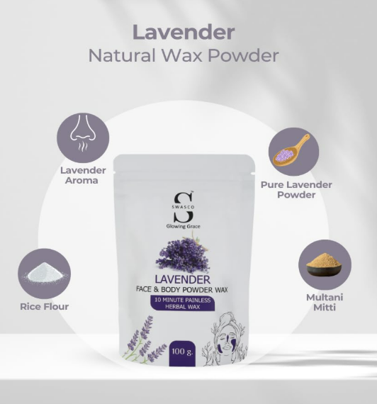 Swasco Herbal Wax Powder (100g) Painless Hair Removal