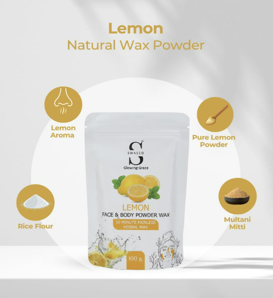 Swasco Herbal Wax Powder (100g) Painless Hair Removal
