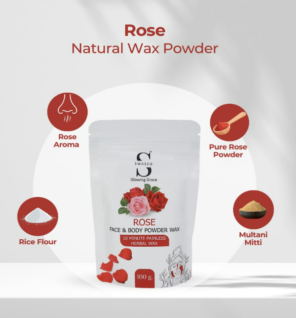 Swasco Herbal Wax Powder (100g) Painless Hair Removal
