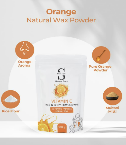 Swasco Herbal Wax Powder (100g) Painless Hair Removal