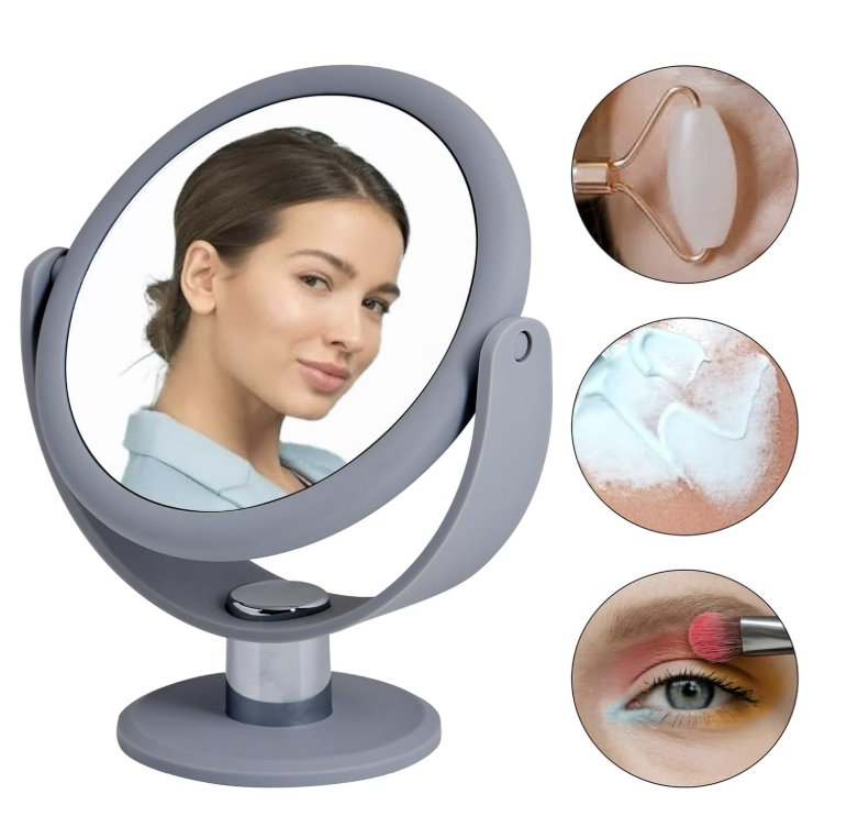 Double Sided Free Standing Swivel Vanity Mirror
