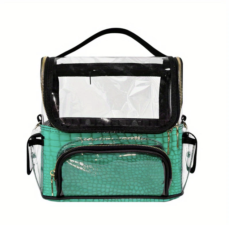 Clear Waterproof Makeup Artist Travel Case Cosmetic Bag
