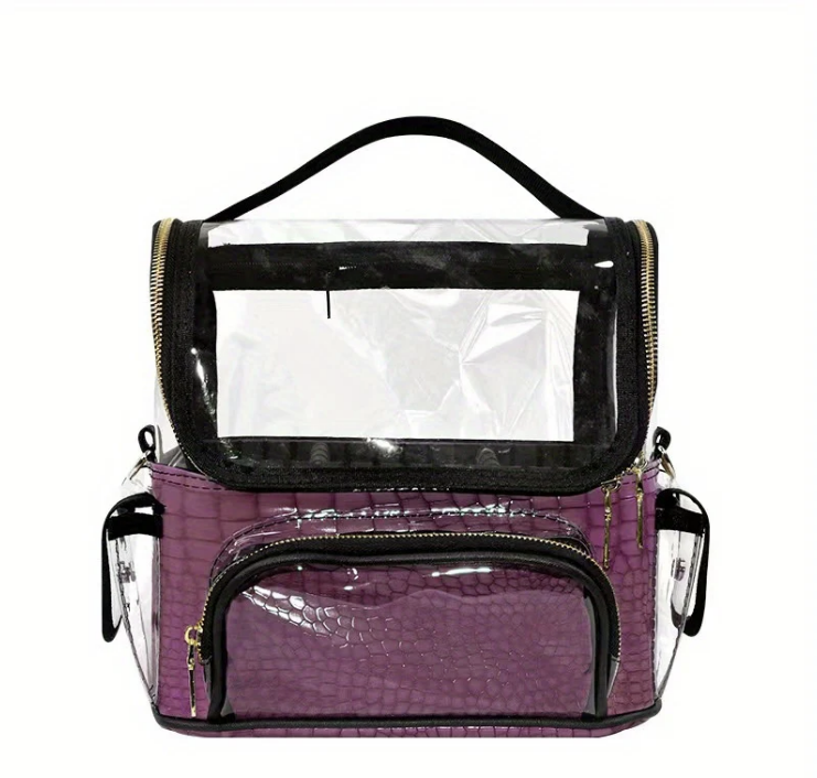 Clear Waterproof Makeup Artist Travel Case Cosmetic Bag