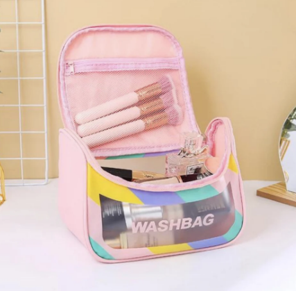 Travel Makeup Bag Leather Cosmetic Organizer for Women and Girls
