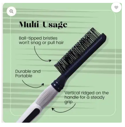 Professional Scarlet Grey & Blue Paddle Brush