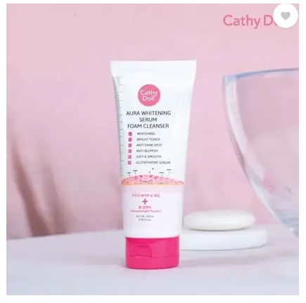 CATHY DOLL SD AURA WHITENING SERUM FOAM CLEANSER Face Wash (100 ml)