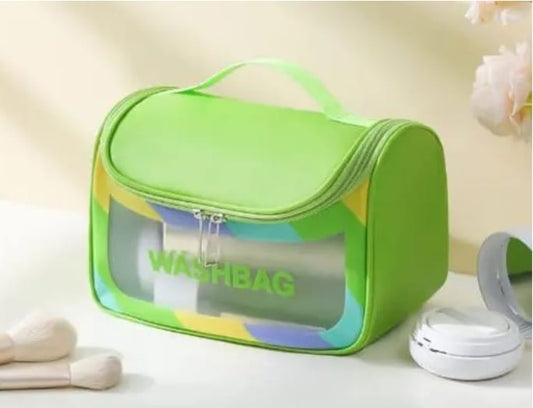 Travel Makeup Bag Leather Cosmetic Organizer for Women and Girls