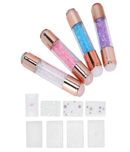 Nail Art Stamping Kit FOR ALL TYPES OF NAILS