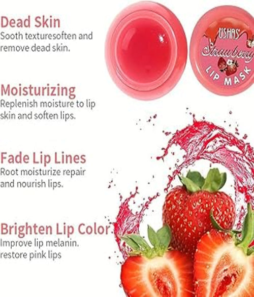 Strawberry Lip Mask in a Cute Honey Pot Container