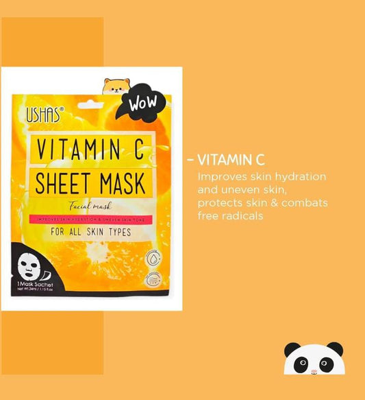USHAS Vitamin C Sheet Mask