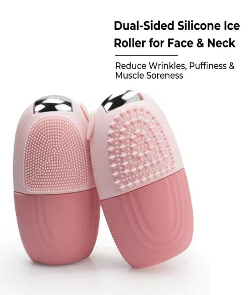 Ice Roller with Scrubber for Face
