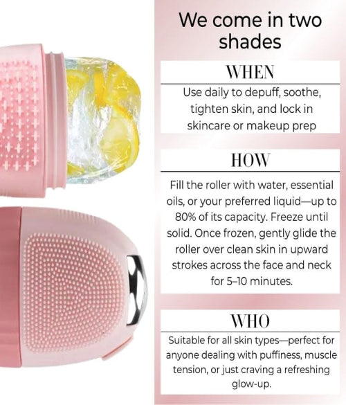 Ice Roller with Scrubber for Face