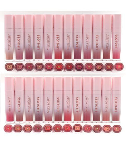 MISS ROSE Matte Liquid Lipstick Set – 24 PCS