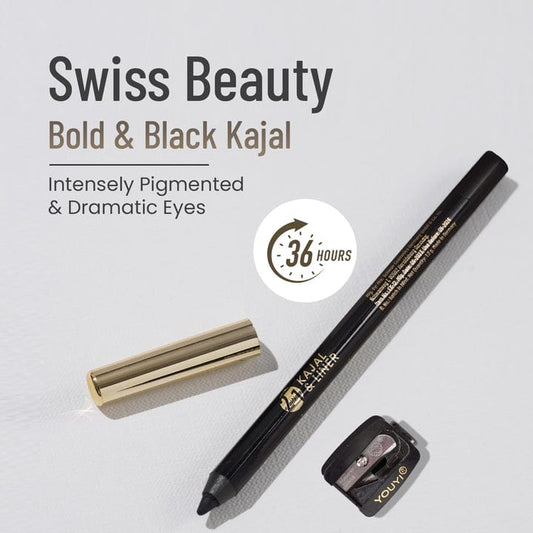 2-in-1 kajal & Eyeliner, Highly pigmented, Super intense