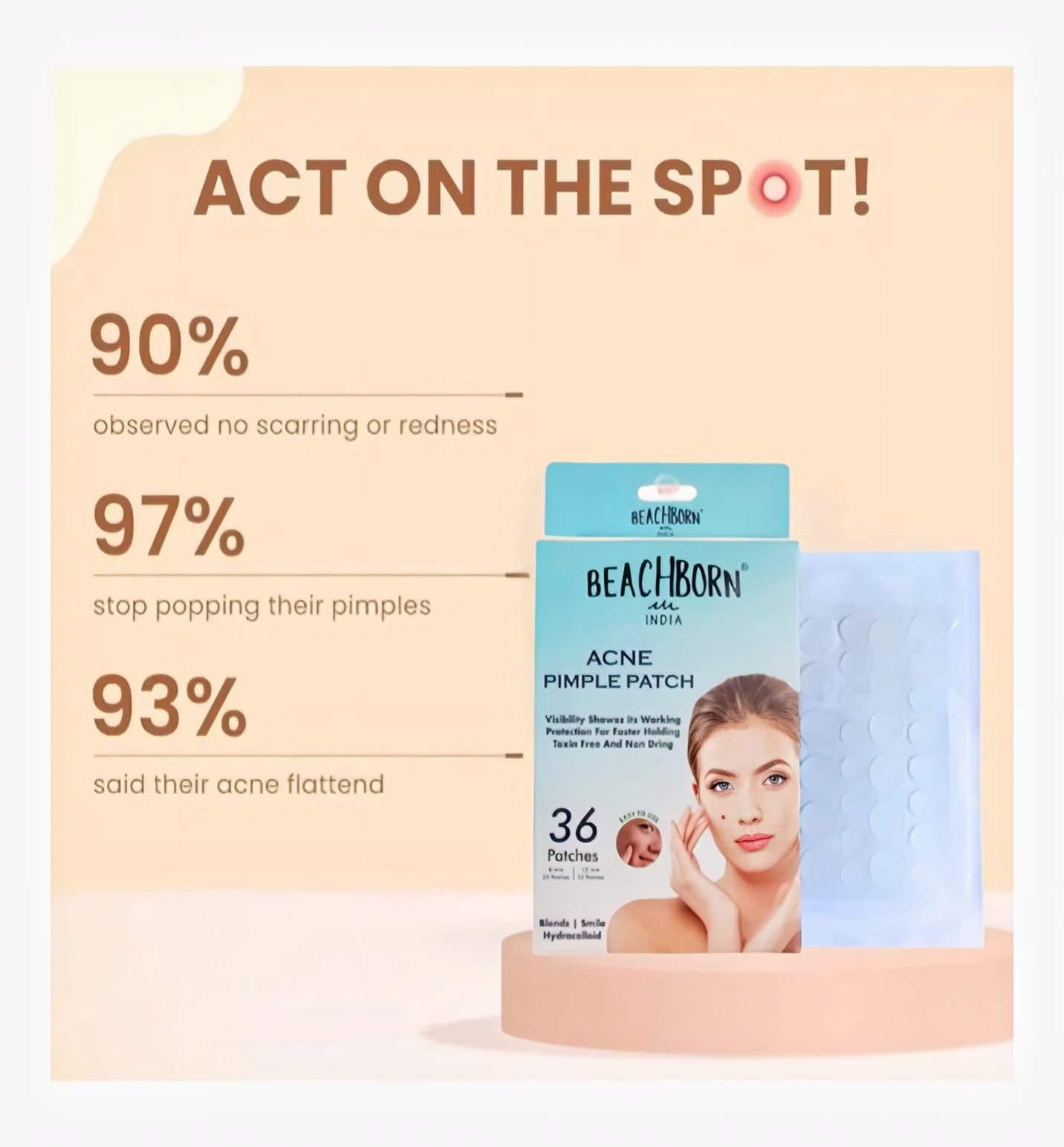 BEACHBORN Good Bye to Pimples , Pimple Patch for Face