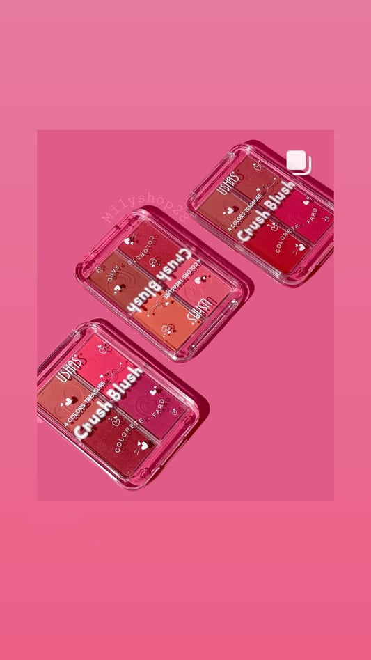 USHAS Treasure Crush Blush – 4 Colors of Radiant Beauty!