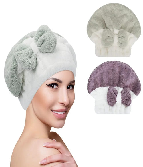 Super Absorbent Turban Hair Towel Cap