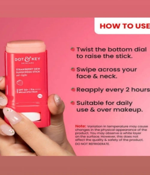 Dot & Key- Strawberry Dew Sunscreen Stick