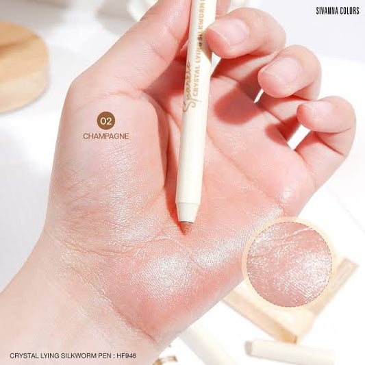 Sivanna Colors Sparkle Crystal Laying Silkworm Pen