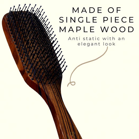 SCARLET LINE LARGE PADDLE HAIR BRUSH WITH MIRROR