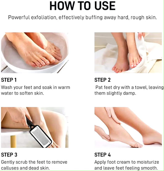 Foot File Callus Remover Pedicure Scrubber Tool for Feet Care