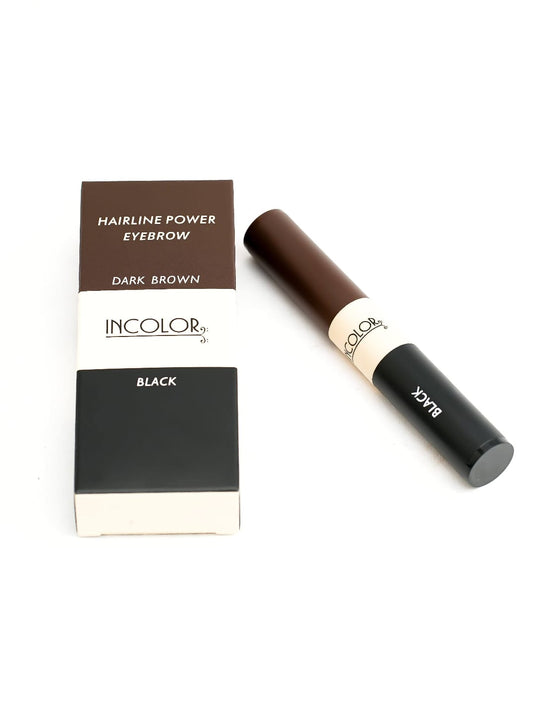 INCOLOR 2 IN 1 Hairline Eyebrow (black/dark brown)