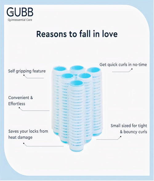 BADI 10Pcs Hairdressing Home Use Soft Large Self-Adhesive Hair Roller (Random Color )