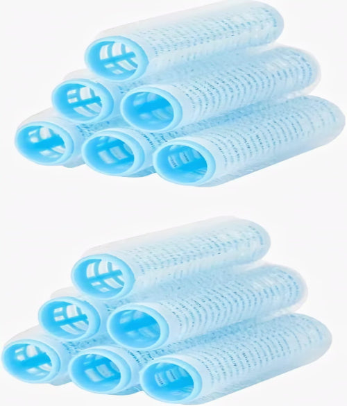 BADI 10Pcs Hairdressing Home Use Soft Large Self-Adhesive Hair Roller (Random Color )