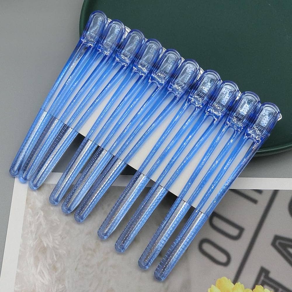 10pcs Hair Care Clips – Stainless Steel Sectioning Clamps