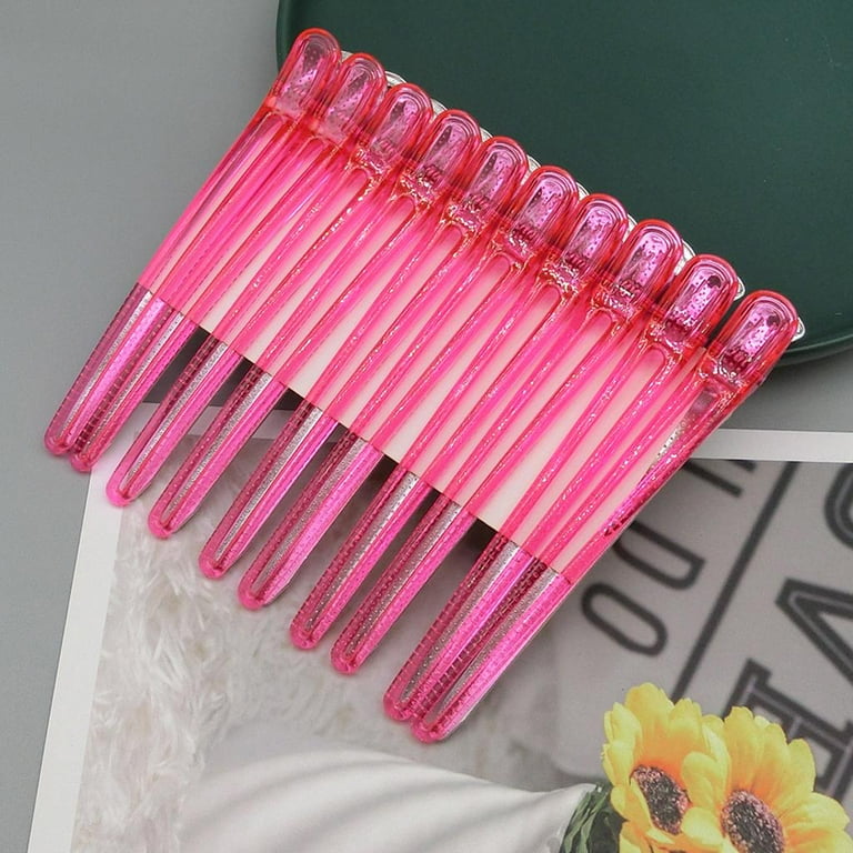 10pcs Hair Care Clips – Stainless Steel Sectioning Clamps