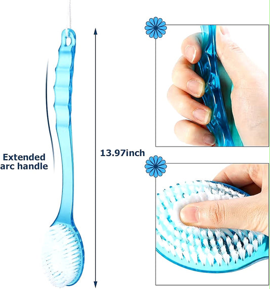 Miss Claire Bath Brush with Bristles For Men And Women , Blue