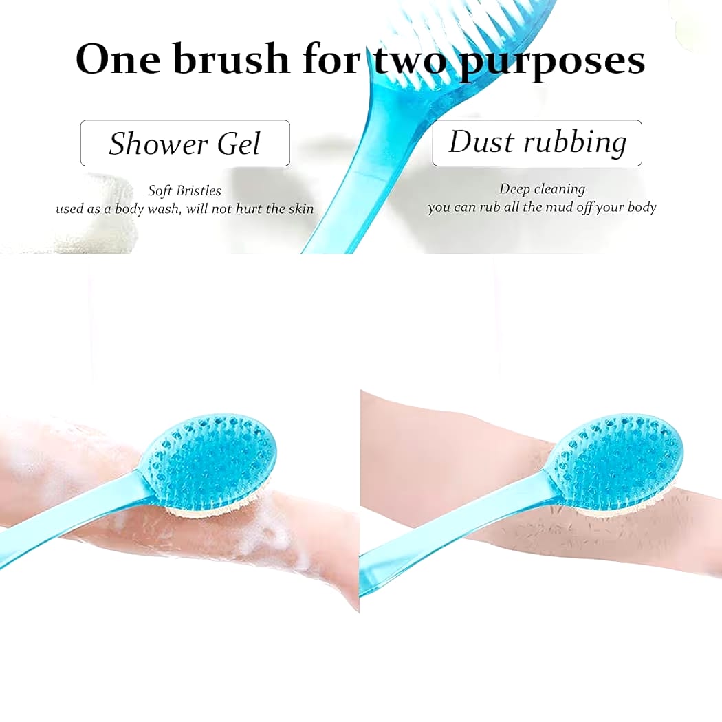 Miss Claire Bath Brush with Bristles For Men And Women , Blue