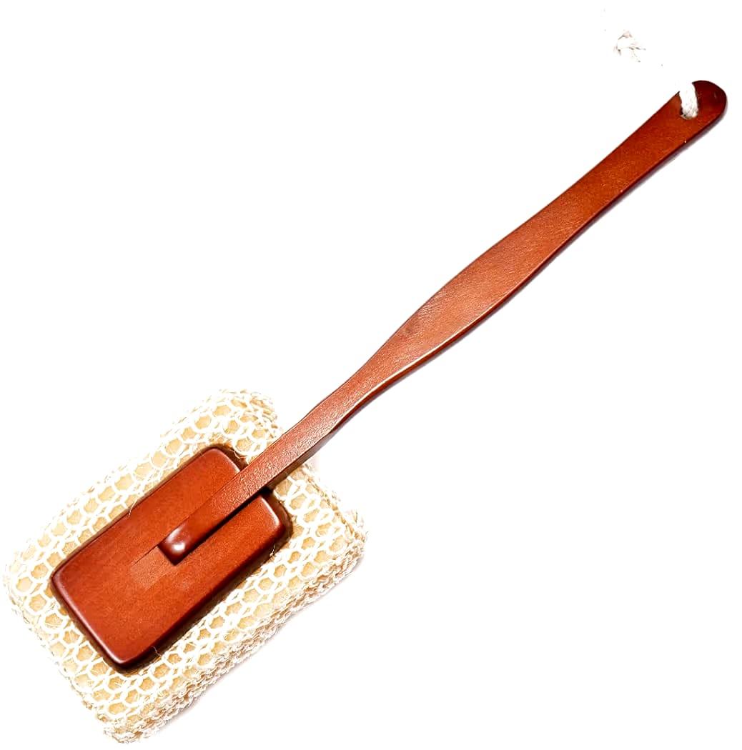 Brushman Bath Brush with Long Wooden Handle