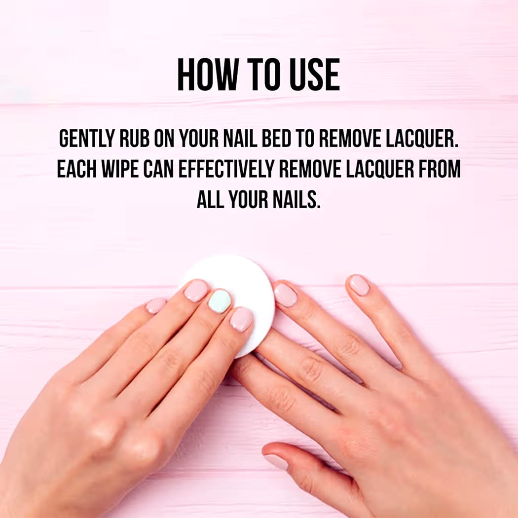 COLORBAR NAIL LACQUER REMOVER TRAVEL WIPES