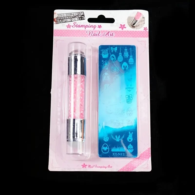 Nail Art Stamping Kit FOR ALL TYPES OF NAILS