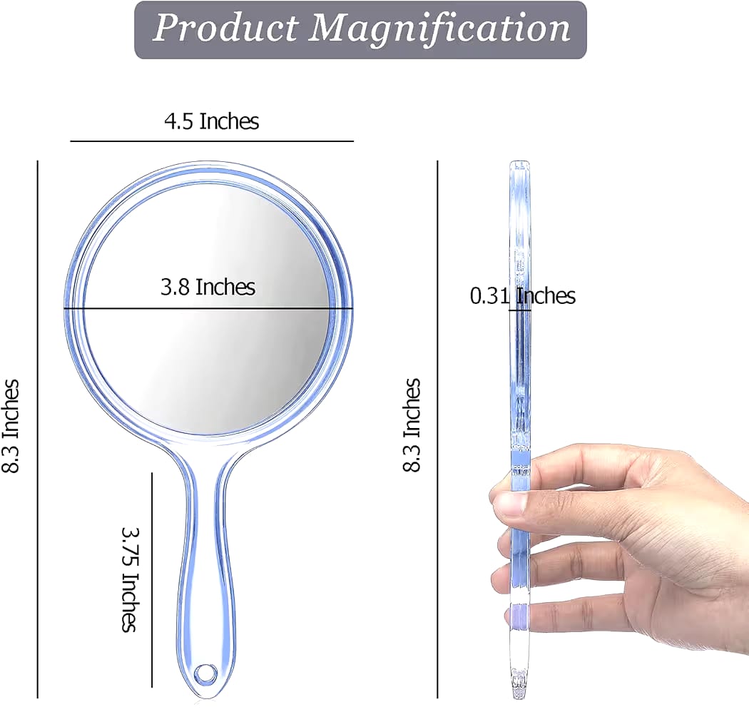 Hand Mirror Double-Sided Handheld Mirror
