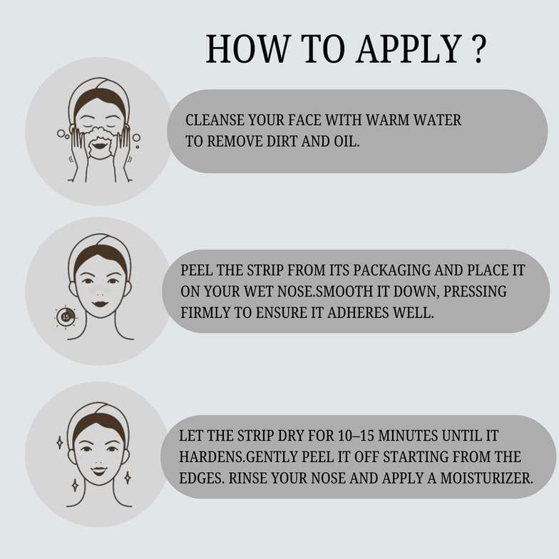 LAKYOU BEAUTY CHARCOAL NOSE PORE STRIPS