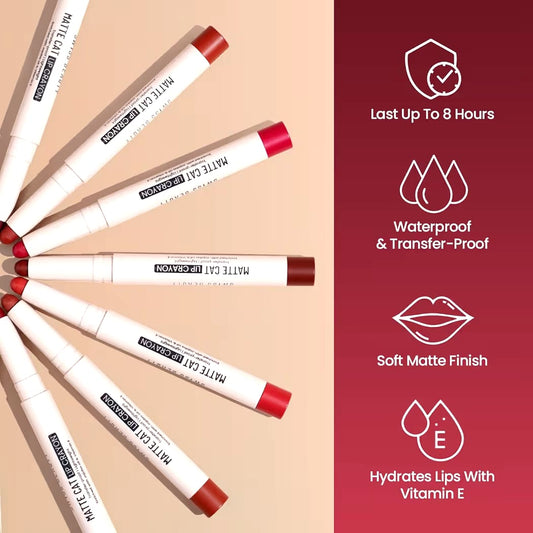 SWISS BEAUTY MATTE CAT LIP CRAYON LIPSTICK SB215