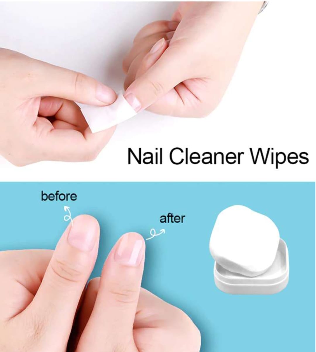 HALF 'N' HALF SET OF 6 NAIL POLISH REMOVER WIPES