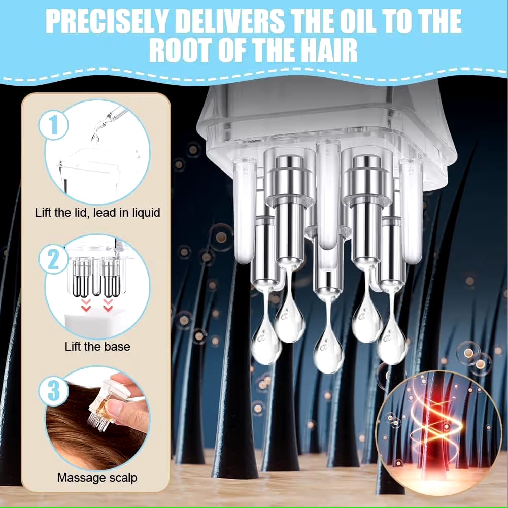 HAIR OIL APPLICATOR BOTTLE SCALP MASSAGER