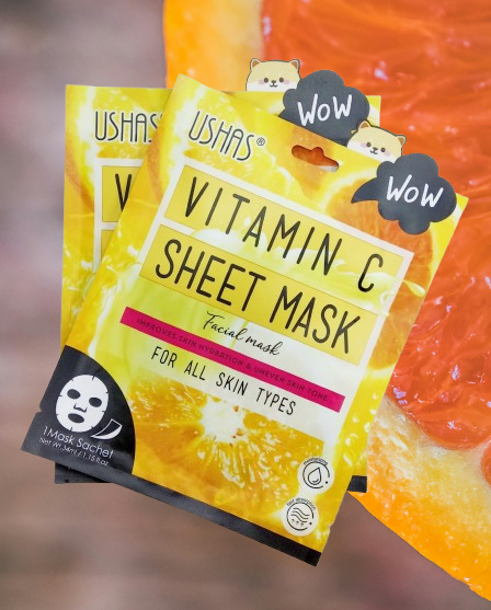 USHAS Vitamin C Sheet Mask