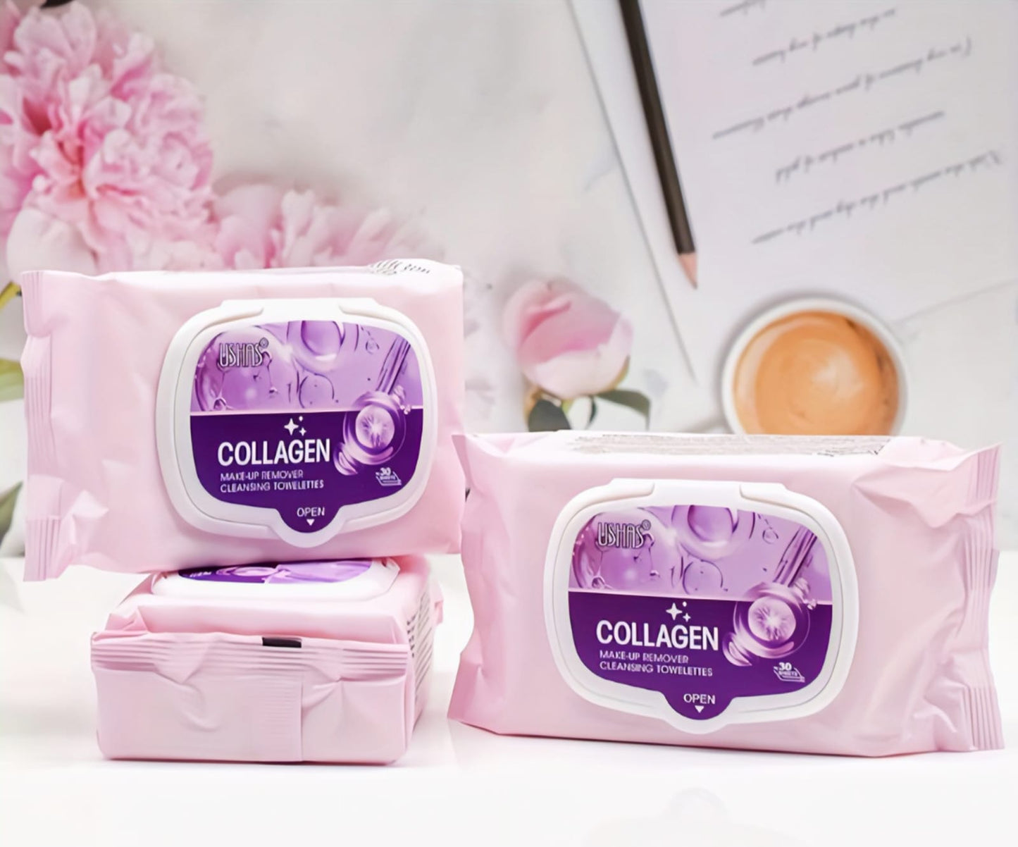USHAS MAKE-UP REMOVER CLEANSING TOWELETTES