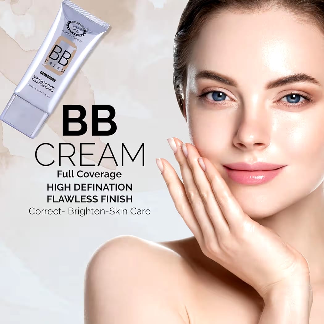 FASHION COLOR BB CREAM FULL COVERAGE HIGH DEFINITION FLAWLESS FINISH