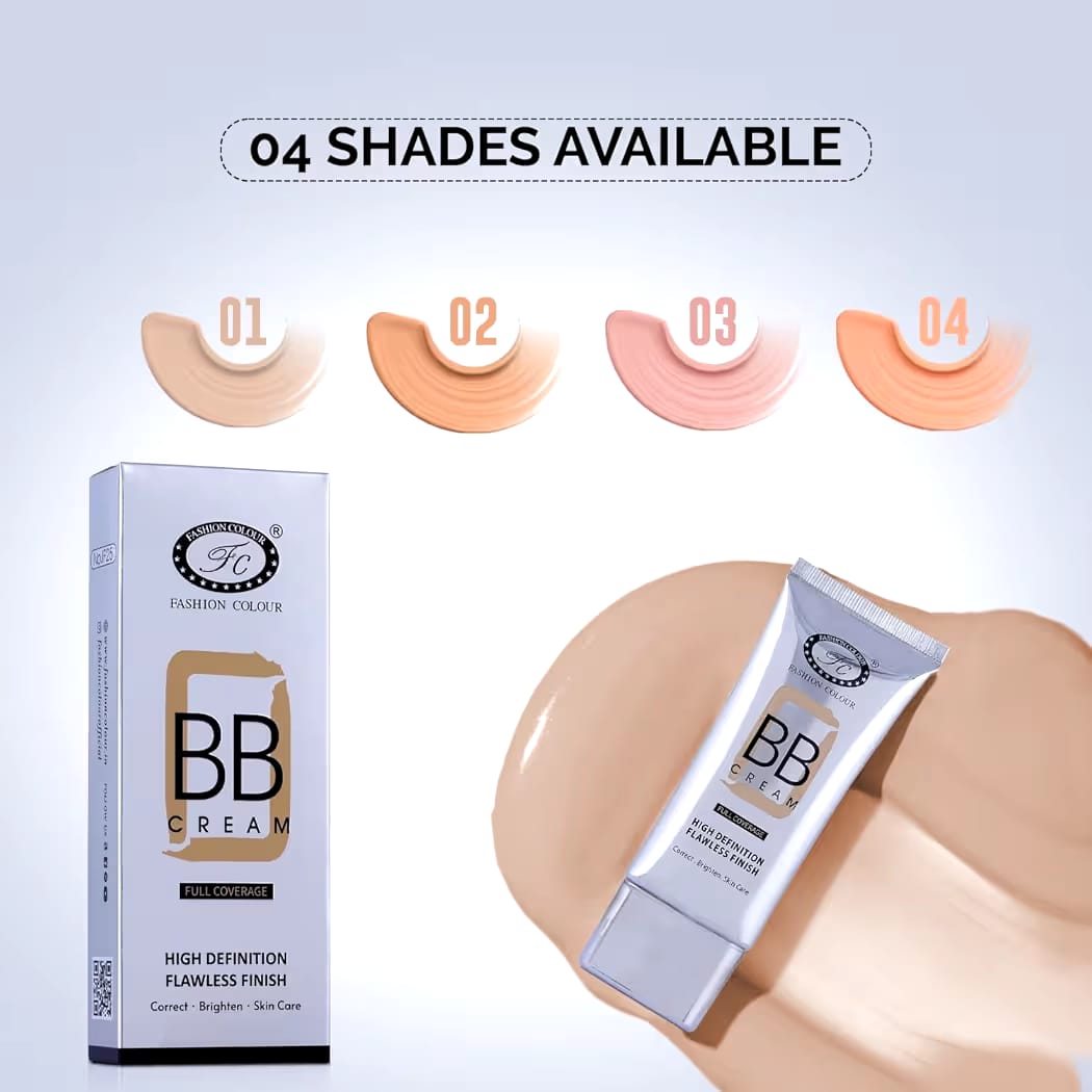 FASHION COLOR BB CREAM FULL COVERAGE HIGH DEFINITION FLAWLESS FINISH