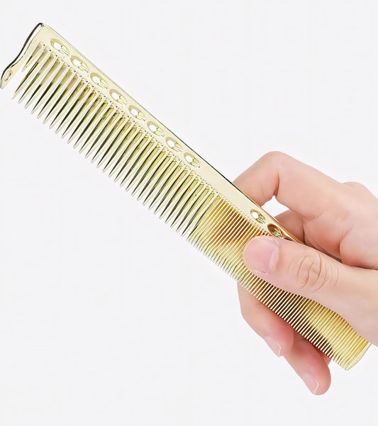 Stainless Steel Haircut Comb with Wide and Fine Teeth