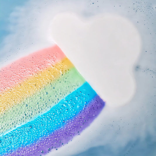 Colorful Rainbow Cloud Bath Bombs