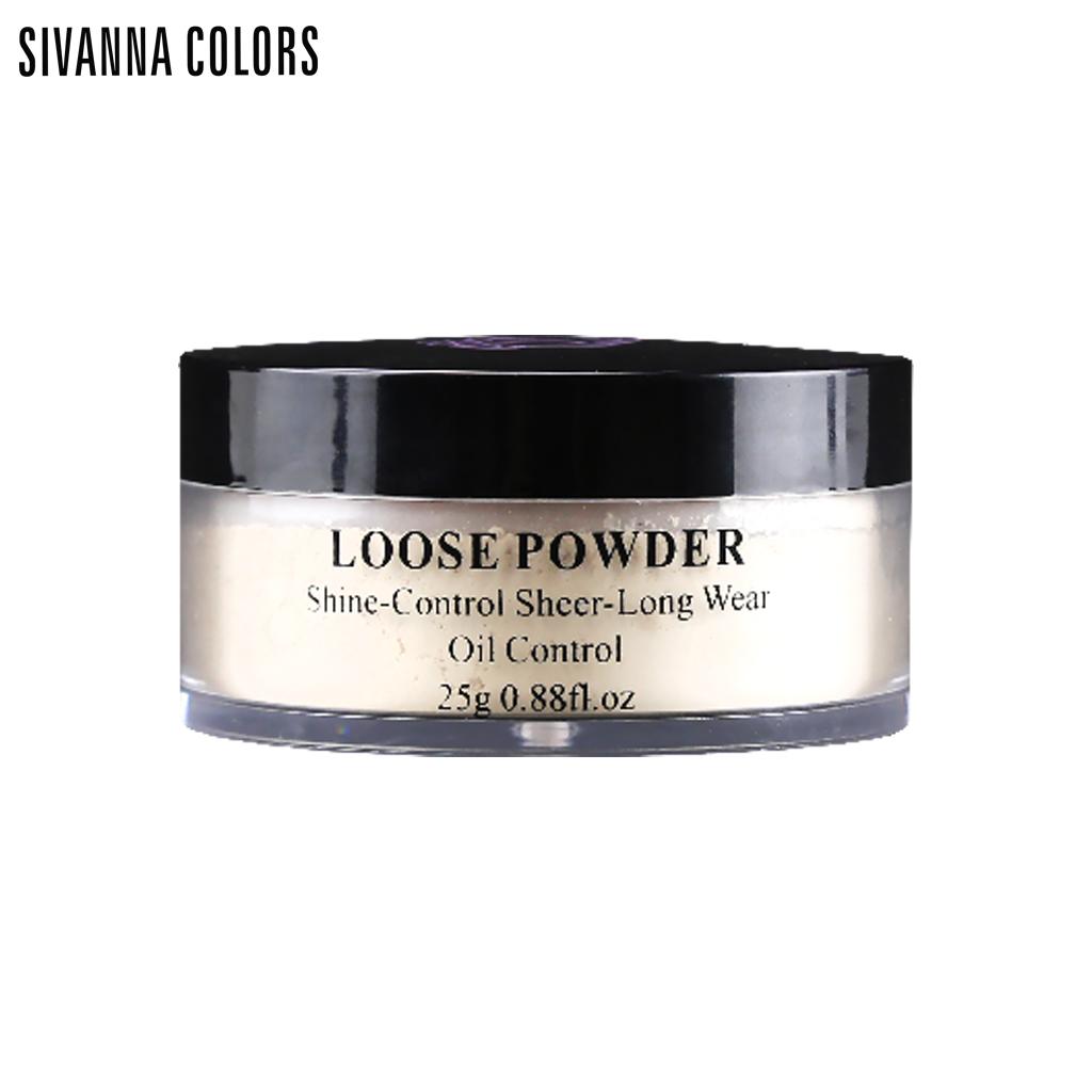 SIVANNA LOOSE POWDER SHINE CONTROL SHEER-LONG WEAR F010
