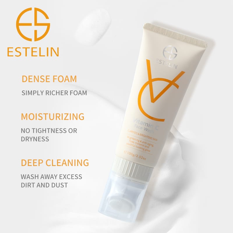 ESTELIN VC VITAMIN C FACE WASH CLARIFIES & BRIGHTENS SKIN